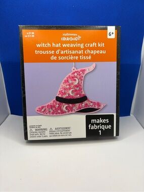 Creatology Pink Witch Hat Weaving Craft Kit Halloween New